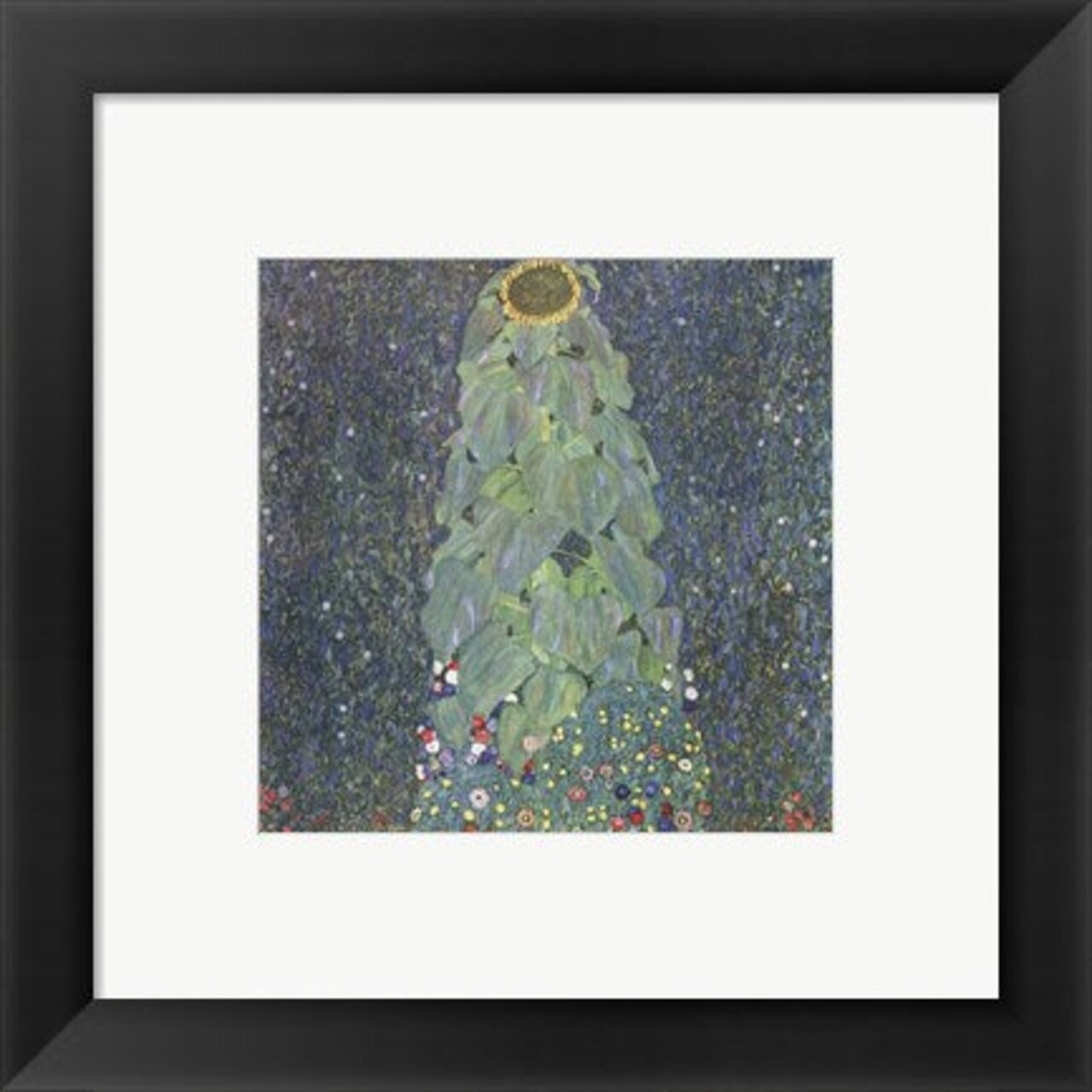 Framed Art The Sunflower, c. 1906-1907 by Gustav Klimt Wall Decor 18x24 Artwork